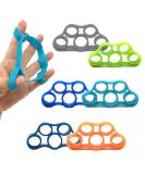 Silicone Finger Trainer 6 Pack | Finger Stretcher Rings for Strength & Pressure Relief | Climbing Hand Trainer - Buy Online on GoSupps.com