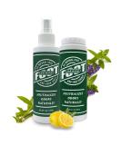 Foot Sense Bundle - Natural Foot & Shoe Powder 3.5 oz + Shoe & Gear Spray 5 oz - Odor Fighting Combo - Buy Online on GoSupps.com
