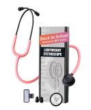 FriCARE Lightweight Stethoscope - Essential Nurse & Nursing Student Diagnostic Kit - Pearl Pink - Lifetime Warranty & FSA/HSA Eligible - Buy Online on GoSupps.com