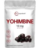 Double Strength Yohimbine Supplements for Men and Women, 10mg Per Serving, 300 Softgels, with Virgin Sunflower Seed Oil for Better Absorption, Supports Energy Production, African Raw - Buy Online on GoSupps.com