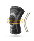 Knee Sleeve - Knee Brace for Men & Women | Four Spring Supports for Stability & Relief | Black Large | Sports & Activity Knee Protection - Buy Online on GoSupps.com