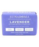 Sunaroma Soap Bar Lavender With Shea + Vitamin-E Oil 8 Ounce (3 Pack) - Buy Online on GoSupps.com