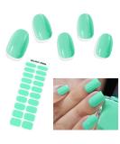 Ebanku 20PCs UV Gel Nail Film - MITH Green Self-Adhesive Nail Wraps UV Foil Stickers with Nail File for Women & Girls Nail Decoration - Buy Online on GoSupps.com