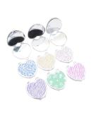 Minkissy Portable Heart Pocket Mirror - Foldable Double-Sided Steel Cosmetic Mirror for Girls & Women (Random Color) - Buy Online on GoSupps.com