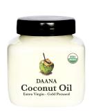 Daana Organic Coconut Oil for Skin - Extra Virgin Cold Pressed (12 oz) | Natural Moisturizer & Skin Care - Buy Online on GoSupps.com