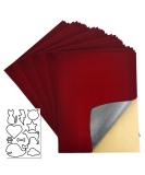 20 Pcs Self Adhesive Velvet Sheet Self-Adhesive Flannel Fabric for Jewelry Box Lint Lining Sticky Size:8.8X11.8 Inches(Dark Red) - Buy Online on GoSupps.com
