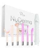 NuDerma Professional Skin Therapy Wand - Portable High Frequency Skin Therapy Machine with 6 Neon & Argon Wands  Boost Your Skin  Clear Firm & Tighten - Buy Online on GoSupps.com