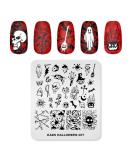 KADS Halloween Nail Art Stamping Kit - Pumpkin Ghost Skull Bat Image Plates (HA007) - Buy Online on GoSupps.com