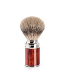 M HLE Silvertip Badger Shaving Brush - Luxury Tortoiseshell Resin for Effortless Shaving | International Shipping Available - Buy Online on GoSupps.com