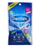 Dentek 3-in-1 Interdental Cleaners - Floss, Brush, Pick with Travel Pouch | 16 Count (Pack of 1) - Buy Online on GoSupps.com