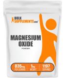 BulkSupplements Magnesium Oxide Powder Vegan Muscle and Bone Supplement 1kg Pure Magnesium for Men Joint and Bone Health 2.2lb Pack - Buy Online on GoSupps.com