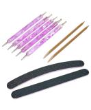 5x Swirltools Pink Marbled Sets | Includes 2 Rosewood Sticks & 2 Professional Nail Files - International Shipping Available - Buy Online on GoSupps.com