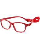 Unbreakable Kids Flexible Glasses Frames - XS Eyeglasses for Toddlers 1-3 Years - Red Flexible Frame - Buy Online on GoSupps.com