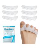 Medium-Footed Gel Toe Spreader & Cushion - 6PCs Forefoot Pads for Diabetic Feet Blisters & Pain Relief - Breathable & Comfortable - Buy Online on GoSupps.com