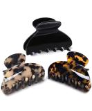 Fsmiling 3-Piece Acetate Hair Clips Set for Women | Small & Medium Hair Clips for Thin & Thick Hair - Stylish & Durable - Buy Online on GoSupps.com