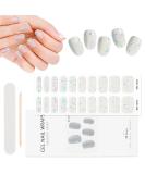 EBANKU 20 PCS Gel Nail Strips Real Gel Nail Polish Sticker Works with Any LED Nail Lamp Long-Lasting Salon Quality Gel Nail Wraps(Color Dots) - Buy Online on GoSupps.com