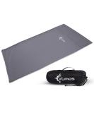 Vumos Silk-Like Sleeping Bag Liner & Camping Sheet - Gray Single with Full Length Zipper - Buy Online on GoSupps.com