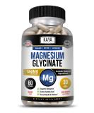Magnesium Glycinate 184mg Capsules - Chelated for Maximum Absorption - Non-GMO, Gluten-Free - Supports Muscle, Joint, and Heart Health - 60 Veggie Caps - Buy Online on GoSupps.com
