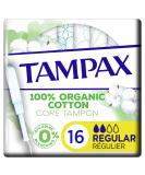 Tampax Cotton Tampons with Applicators - Regular 16 Pack | Eco-Friendly Feminine Products for International Shipping - Buy Online on GoSupps.com