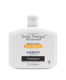 Neutrogena Scalp Therapy Anti-Dandruff Shampoo Extra Strength, with 3% salicylic acid, Fragrance Free, 12 fl oz - Buy Online on GoSupps.com