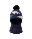 XIAOHAWANG Kids Winter Hood Hat with Earflaps and Fleece Lining - Navy Dinosaur Design | Ages 3-10 - Buy Online on GoSupps.com