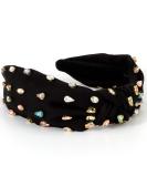 YISSION 1PC Crystal Knotted Headband for Women Non Slip Rhinestone Headband Black Head Band Fashion Wide Headbands Hair Accessories for Women Girls - Buy Online on GoSupps.com