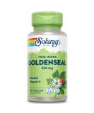Solaray Goldenseal Root 550mg Capsules for Digestion, Immune & Respiratory Support - Non-GMO, Vegan | 100 VegCaps - Buy Online on GoSupps.com
