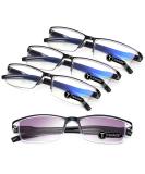 TERAISE Anti-UV Reading Glasses 4-Pairs Blue Light Blocking Readers | Men and Women | 3 Black + 1 Sun | 2.25x - Buy Online on GoSupps.com