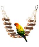 Wooden Bird Ladder Toys for Small to Medium Birds Large Swing Climbing Toy for Parakeets Canaries & More - Buy Online on GoSupps.com