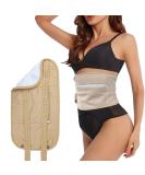 Reusable Castor Oil Wrap for Liver Detox | Pain Relief & Relaxation - Khaki - Buy Online on GoSupps.com
