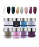SEISSO Dip Powder Nail Set - 8 Glitter Pastel Colors, Acrylic Dipping Starter Kit, French Nail Art Manicure, DIY Salon Quality, Gifts for Women - Buy Online on GoSupps.com