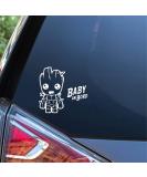 Baby on Board Sticker - Baby Groot Car Sign (2 Pieces) | Safe Travel for Your Little One - Buy Online on GoSupps.com