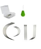 20 pcs J I C Curved Needles for Hand Sewing, Wig Making, Leather Repair, and Crafts - Buy Online on GoSupps.com