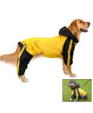 Dog Raincoats Waterproof Dog Hooded Raincoat Coat Rain Jacket for Dogs Dog Raincoat With Hood Lightweight Adjustable Outdoor Rain Poncho Rain Gear Jumpsuit for Small Medium Dog-XXXXL-Yellow - Buy Online on GoSupps.com