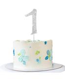 Buy Silver Rhinestone Happy Birthday Cake Topper | Perfect Cake Decoration for Celebrations - International Shipping - Buy Online on GoSupps.com