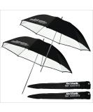 BRITEK 2 Pack 32 Studio Black + White Reflector Umbrella for Professional Portrait and Flash Photography - Buy Online on GoSupps.com