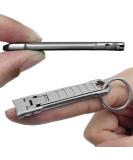 XGIZMOO Nail Clippers for Natural Finger Nails Ultra Thin Mini Travel Portable Folding Wide Jaw Cutter with Glass Nail File Curved Trimmer for Fingernail Toenail, with Keychain(X021DB-S) - Buy Online on GoSupps.com