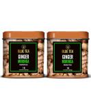 BLUE TEA - Ginger Moringa Herbal Tea - 36 Tea Bags (Pack of 2) |HEALTHY SUPERFOOD | Blend of Indian Ginger and Fresh Moringa | Caffeine Free | Eco-Sustainable Packaging - Buy Online on GoSupps.com