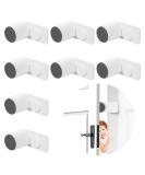 8 Pcs Rotatable Self Adhesive Door Stoppers for Kids - Child Safety Finger Guards and Anti Door Slam Stopper - Buy Online on GoSupps.com