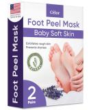 Foot Peel Mask for Baby Soft Skin - Exfoliating Lavender 2 Pairs - Remove Dead Skin, Foot Care Spa with Aloe Vera Gel - Men and Women Feet Peeling Mask - Buy Online on GoSupps.com