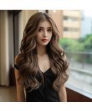 BERRYLION 24 Long Dark Brown Synthetic Curly Wig for Girls & Women - Daily & Party Wear - Buy Online on GoSupps.com