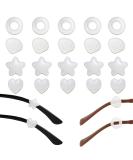 Gyhwoful 20 Pairs Mini Anti-Slip Glasses Covers - Soft Transparent Silicone Accessories for Optimal Grip & Comfort - Buy Online on GoSupps.com
