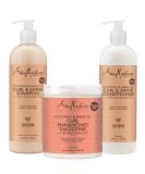 Shea Moisture Coconut & Hibiscus Curly Hair Bundle - Shampoo, Conditioner, Curl Cream 68 Fl Oz - Buy Online on GoSupps.com