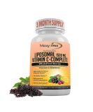 Liposomal Vitamin C with Zinc Capsules - Vit C Organic Elderberry Amla Camu Camu- Vitamina C High Absorption Anti Aging Immune Support 1500mg/Serving 3 Month Supply Gluten Free NON GMO Veggie Caps - Buy Online on GoSupps.com