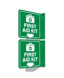 T&R First Aid Kit Sign First Aid Kit with Down Arrow - 2 Pack - 6 x 6 Inches Acrylic 2 pre-drilled holes Includes Matching Screws Use for Office/Business - Buy Online on GoSupps.com