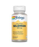 Solaray Selenium 200 mcg - High Potency 100 VegCaps for Immune Support - Buy Online on GoSupps.com