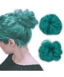 iLUU 2Pcs Green Hair Buns Synthetic Hair Extensions Wig Hairpiece Wavy Curly Thick Donut Chignons Extensions Messy Bun Extension Hairpieces Wig for Women #5126 (2pcs) #5126-green - Buy Online on GoSupps.com