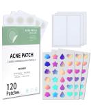 Acne Pimple Patch | Hydrocolloid Cover | 120 Pack | Star Heart Shape | Zit Breakouts & Blemish Spot Stickers - Buy Online on GoSupps.com