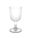 Party Essentials Disposable Hard Plastic Wine Glasses 40-Count - 5.5 oz Clear - Pack of 1 | 5.5-Ounce Two Pieces Glass - Buy Online on GoSupps.com