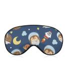 Buy Cute Hedgehog Galaxy Sleep Mask | Light Blocking Eye Mask for Sound Sleep | Adjustable Soft Eye Shade for Men & Women - Buy Online on GoSupps.com